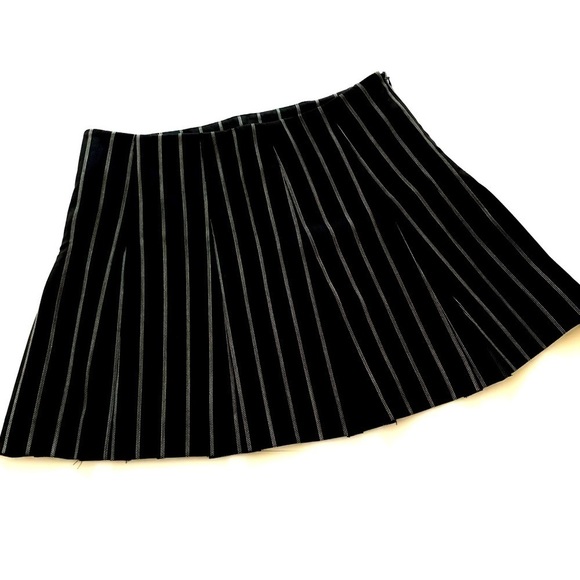 Theory Dresses & Skirts - Theory Menswear Pinstripe Mini Pleated Skirt 0